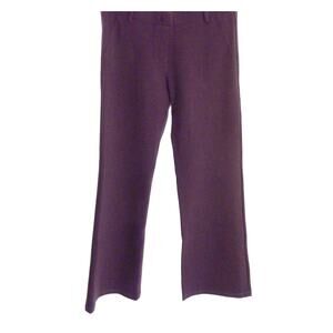 NWT Betabrand New Dress Yoga Pants Womens M Faux Pockets Straight Leg Purple